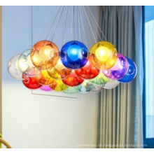 Minimalistische bunte Glas Pendelleuchte Bubble Ball Deckenleuchte für Kinderzimmer